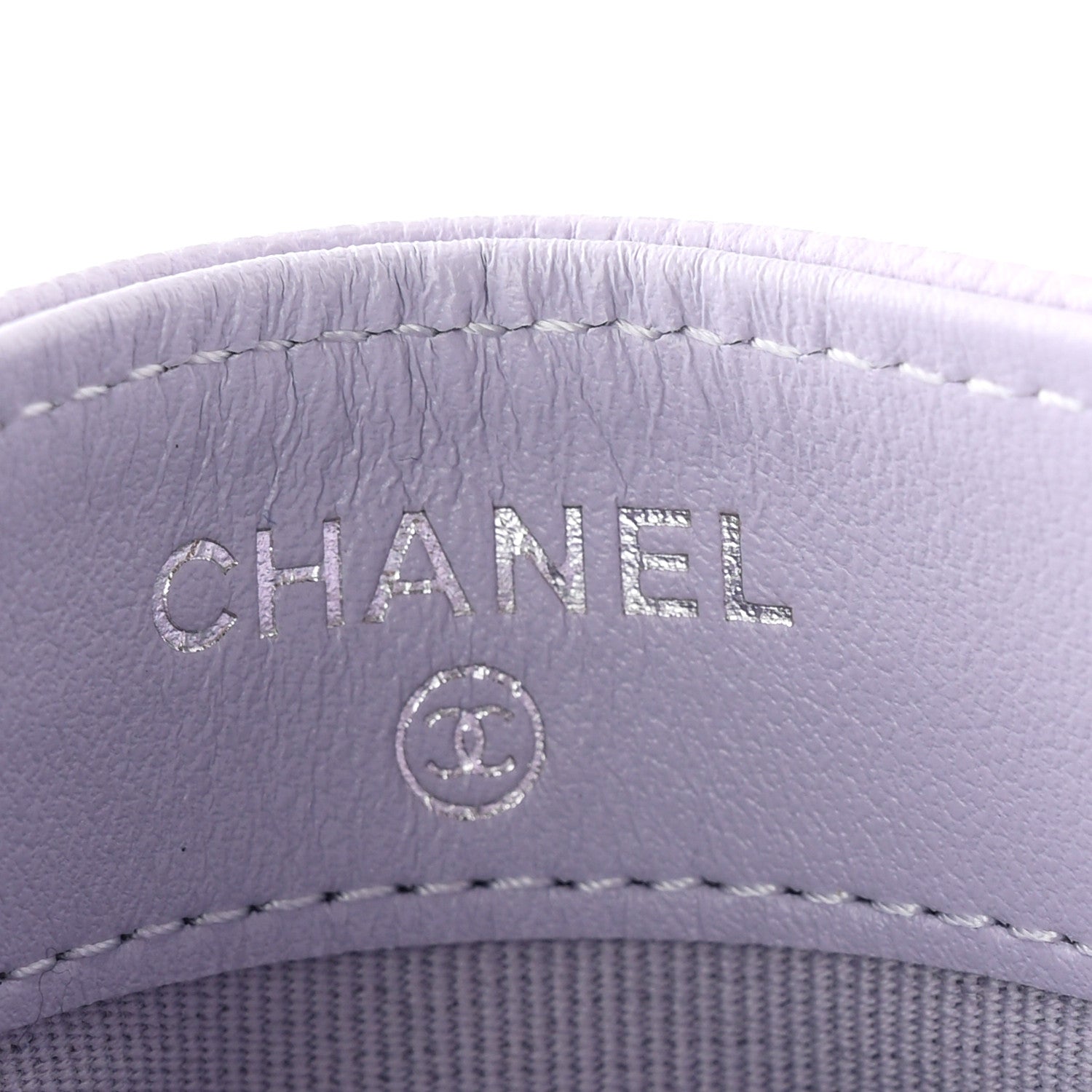 Chanel Caviar Quilted Card Holder Light Purple 6 of 9