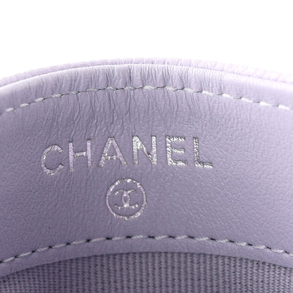 Chanel Caviar Quilted Card Holder Light Purple 6 of 9