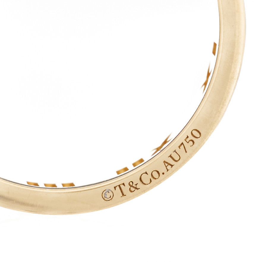 Tiffany 18K Yellow Gold Diamond Wide Atlas Pierced Ring 53 6.5 4 of 4