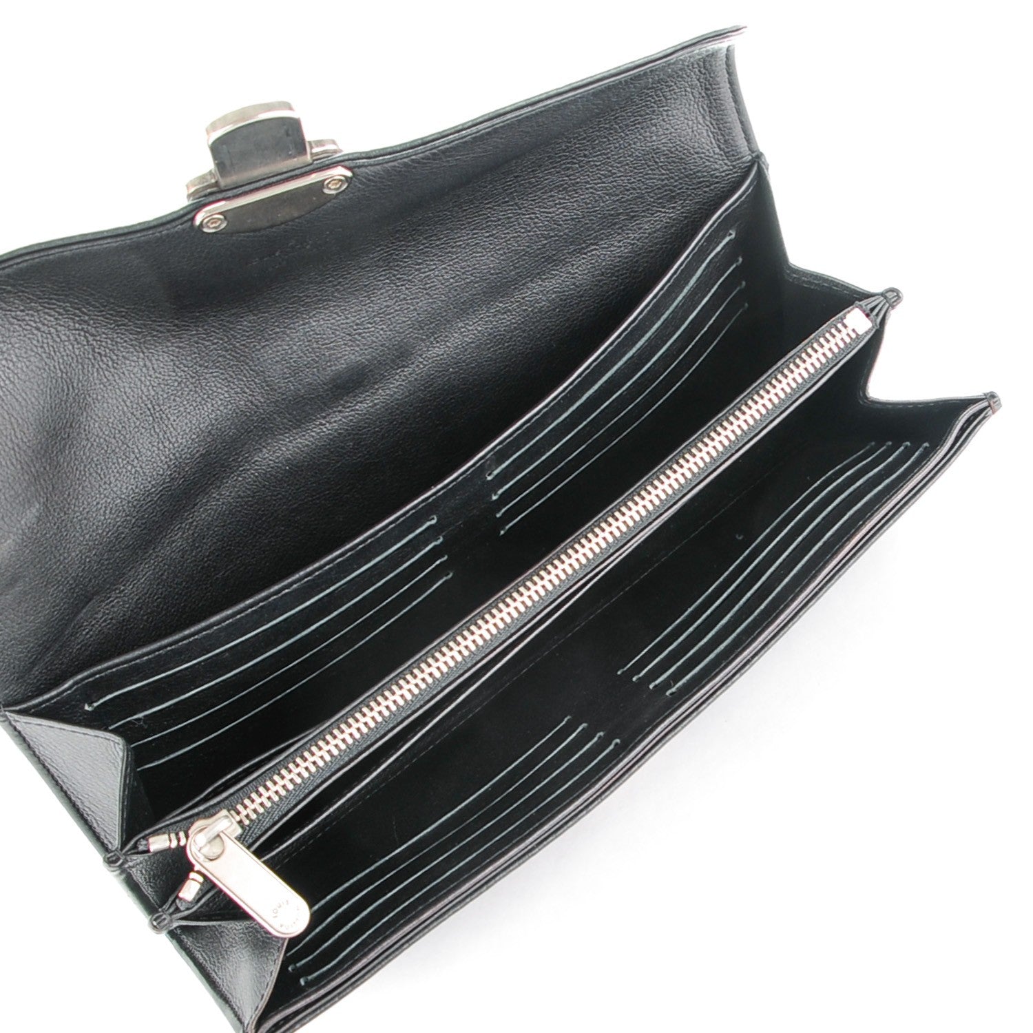 Louis Vuitton Mahina Amelia Clutch Wallet Black 5 of 7
