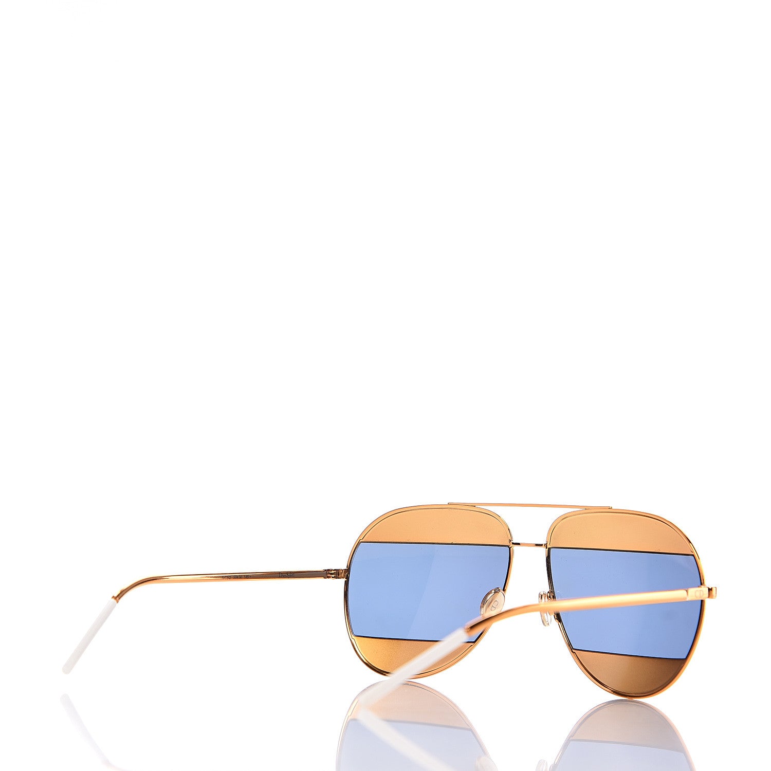 Christian Dior Split 1 Aviator Sunglasses Gold 4 of 8