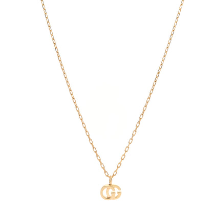 Gucci 18K Yellow Gold Running G Pendant Necklace 1 of 6