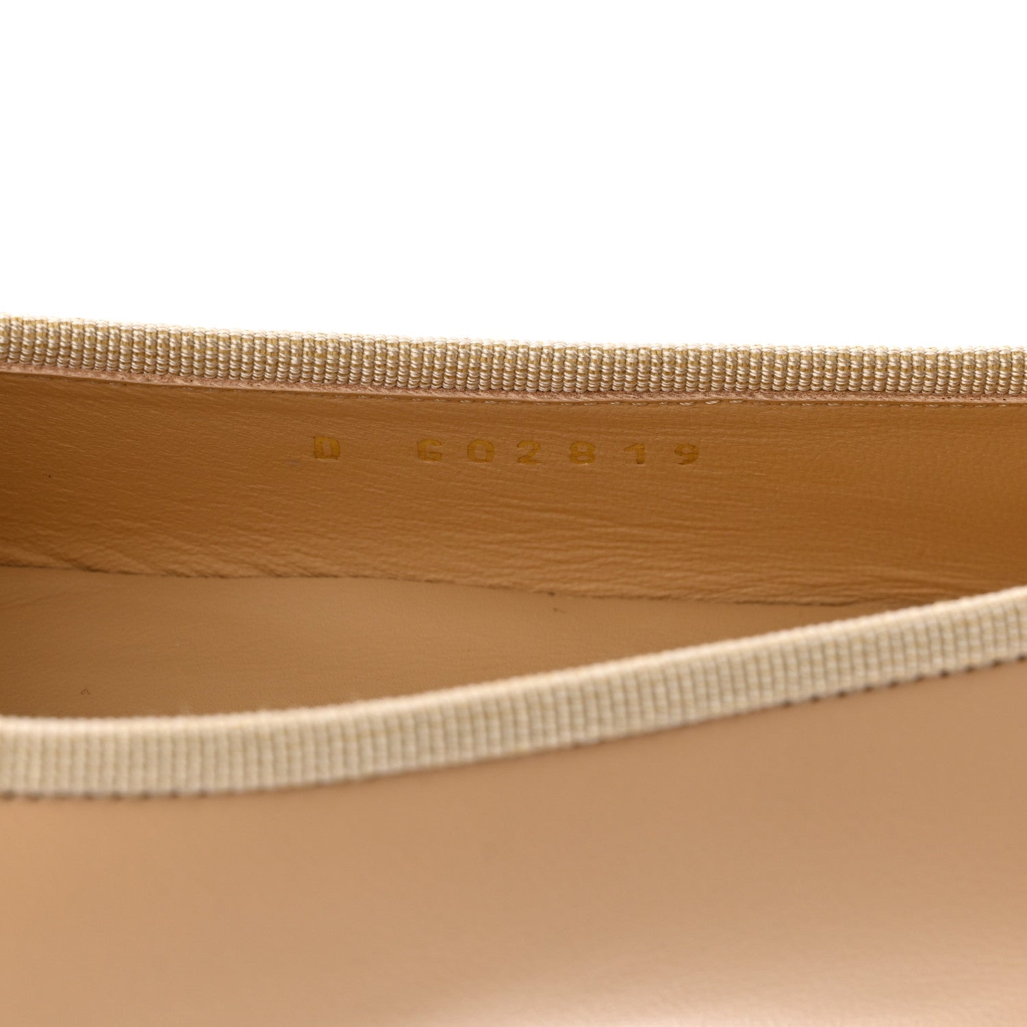Chanel Lambskin Cap Toe CC Ballerina Flats 37 Beige Black 7 of 10