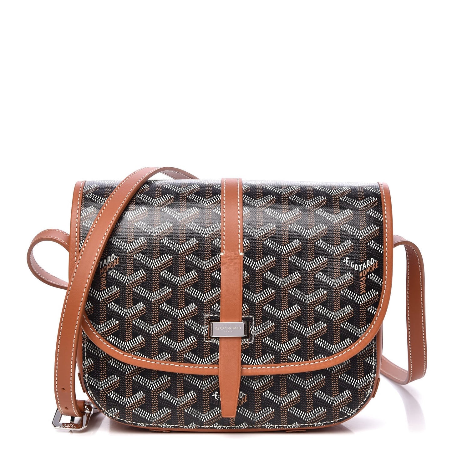 Goyardine Belvedere II PM Messenger Bag Black Gold