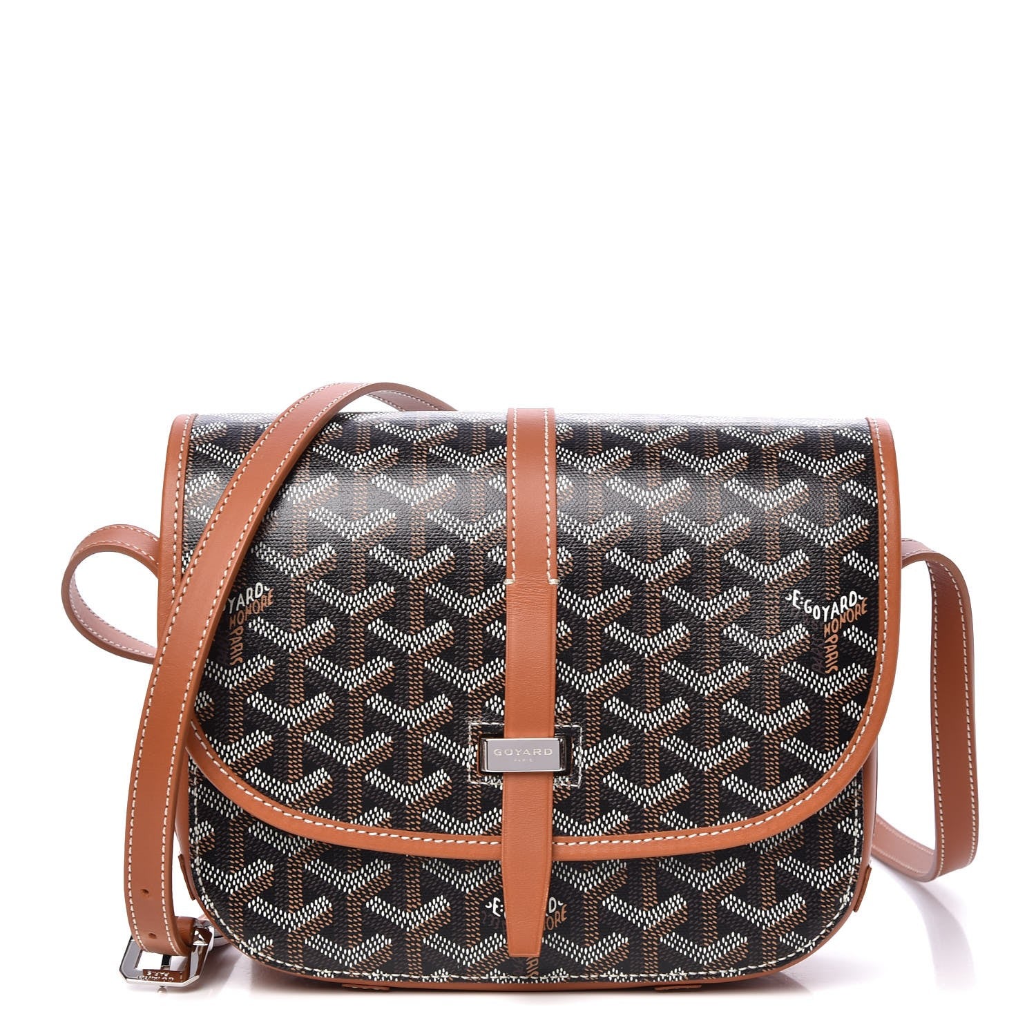 Goyard Goyardine Belvedere II PM Messenger Bag Black Gold 1 of 7