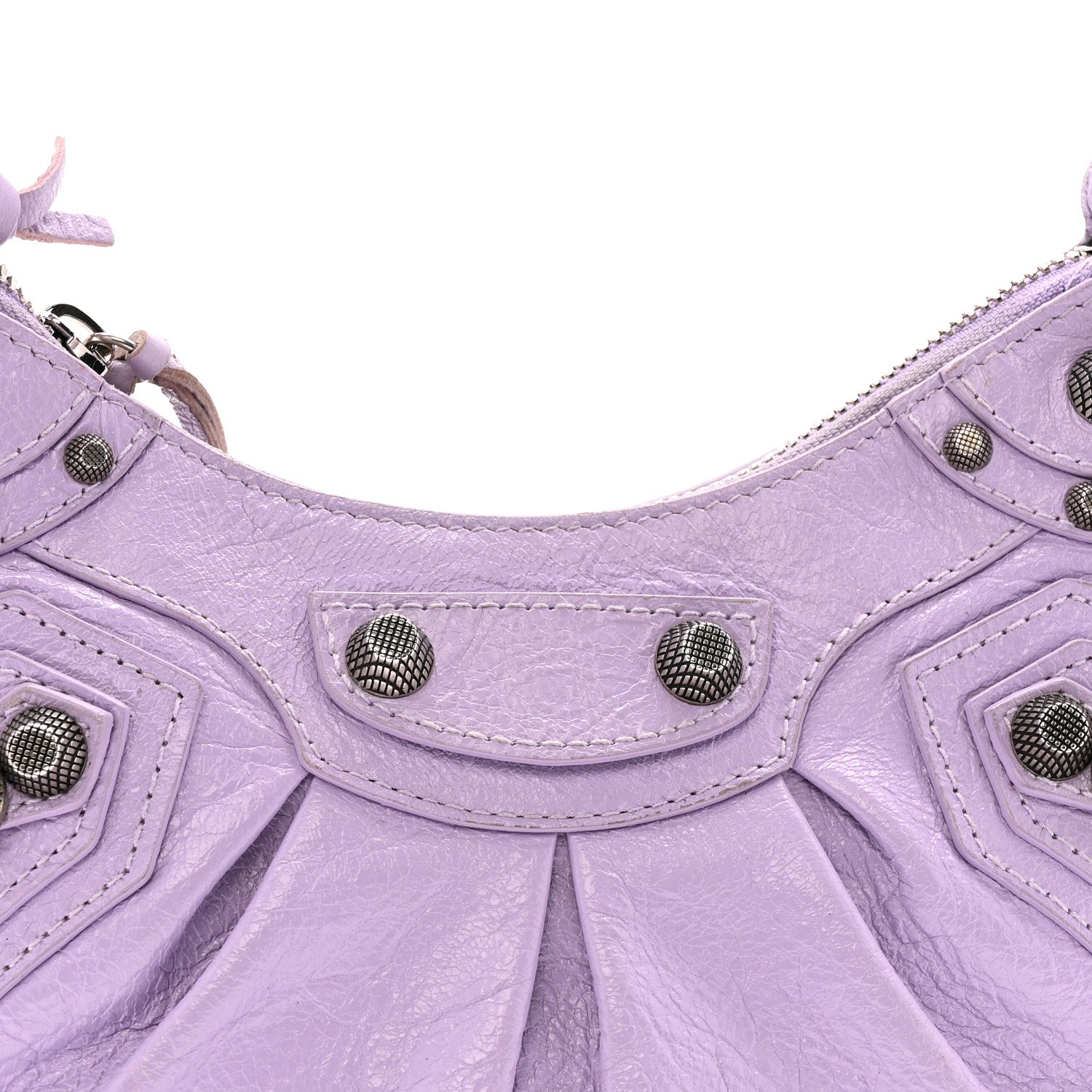 Balenciaga Agneau Arena Le Cagole Shoulder Bag XS Lilac 9 of 15