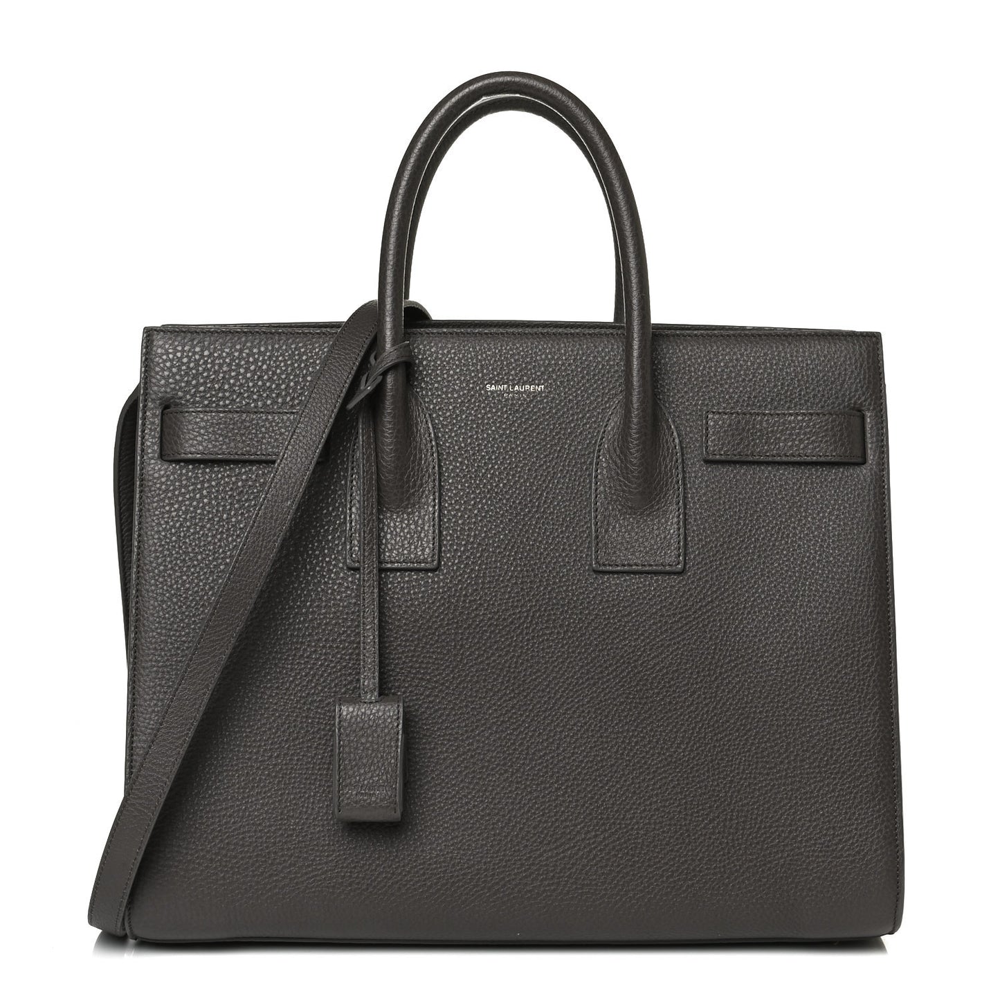 Grained Calfskin Small Sac De Jour Charcoal