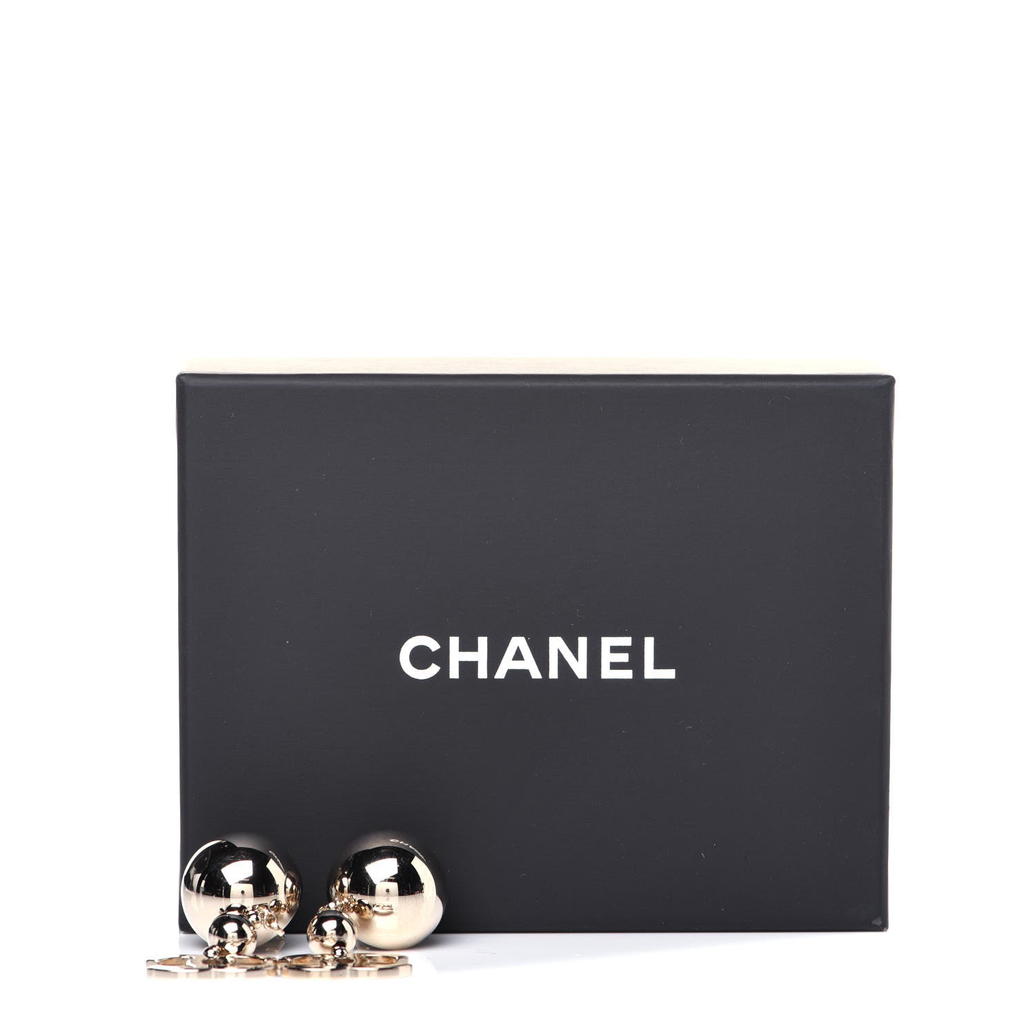 Chanel Metal CC Drop Earrings Gold 6 of 6