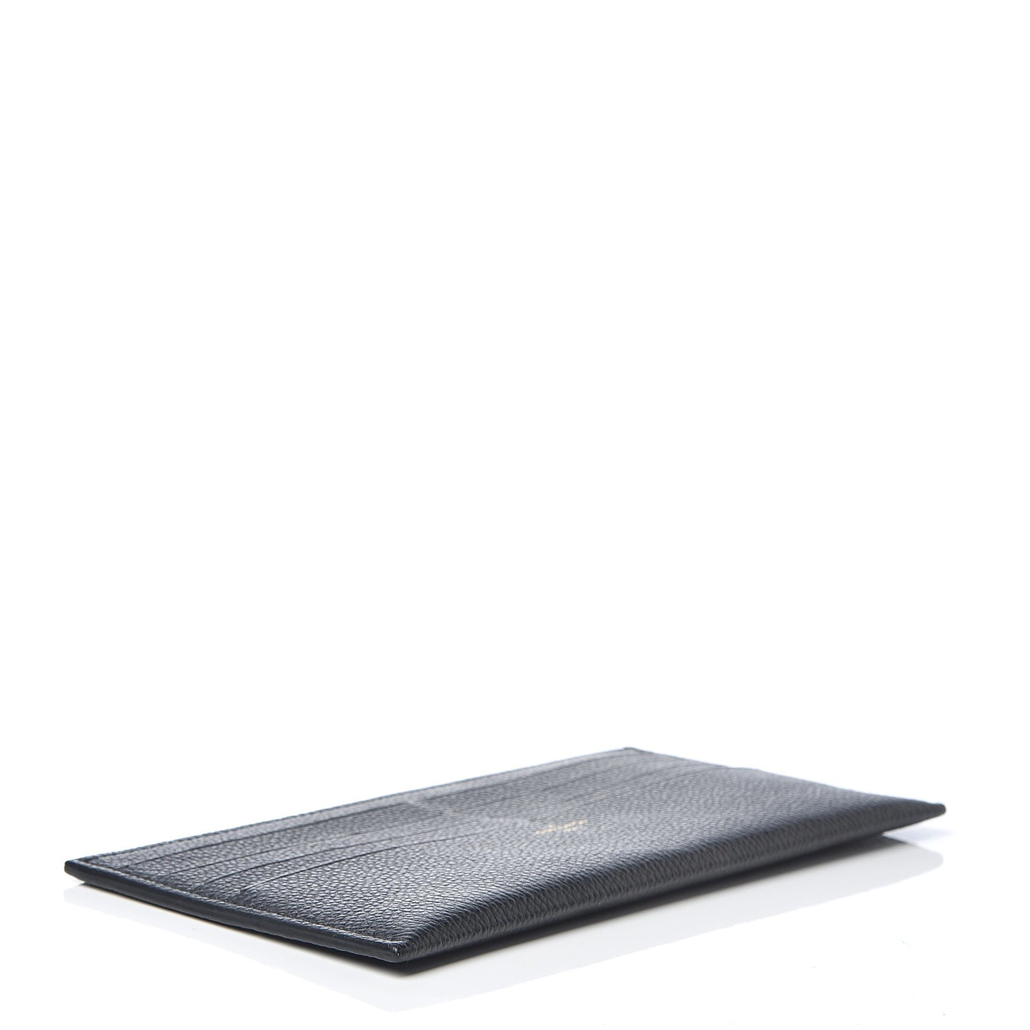 Calfskin Felicie Chain Wallet Card Holder Insert Black
