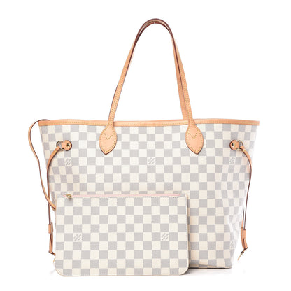 Louis Vuitton Damier Azur Neo Neverfull MM Rose Ballerine 1 of 14