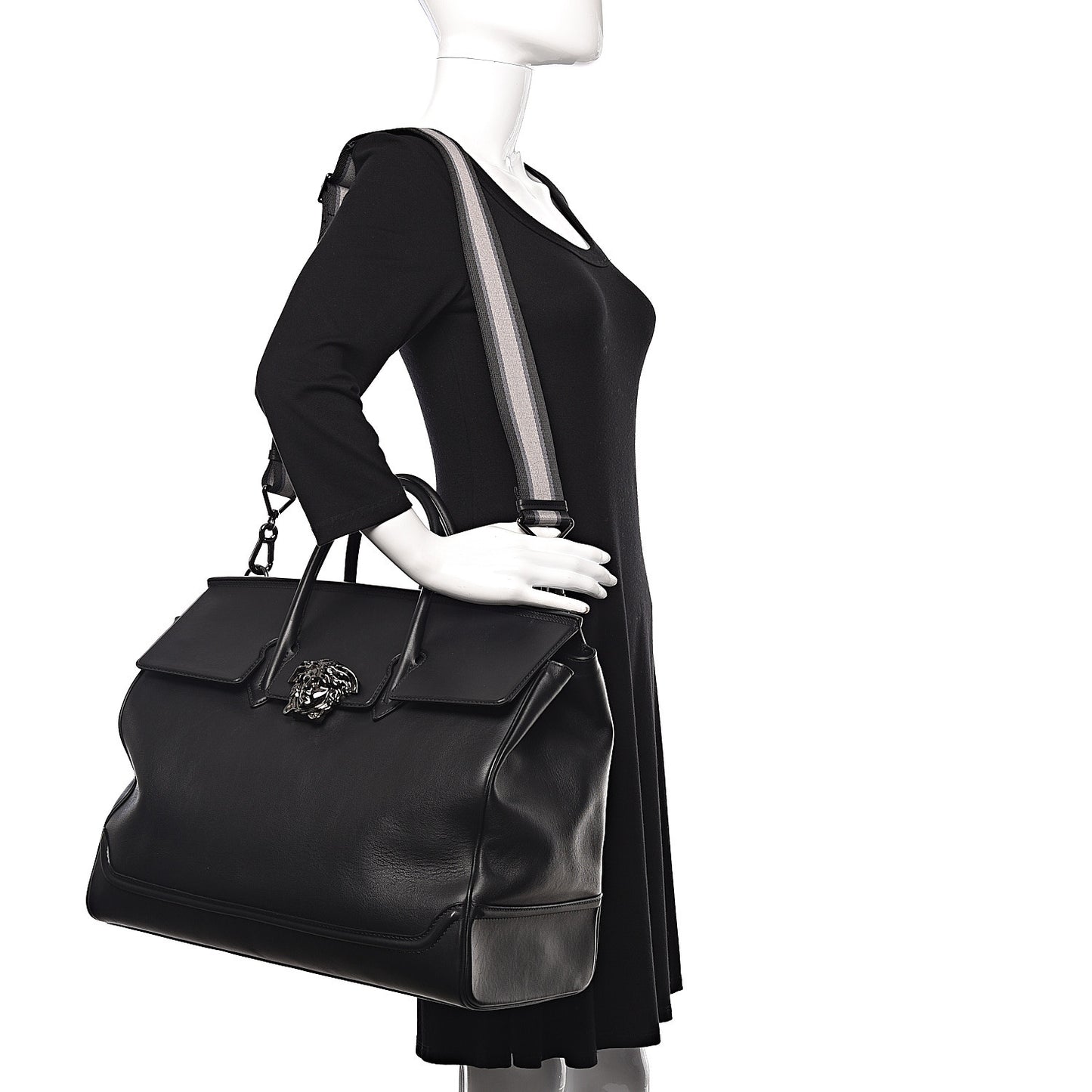 Calfskin XL Palazzo Empire Bag Black