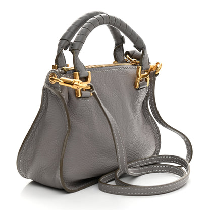 Chloe Calfskin Mini Marcie Satchel Cashmere Grey 3 of 9