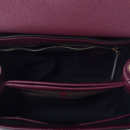 Burberry Derby Calfskin House Check Small Camberley Mahogany Red 6 of 9
