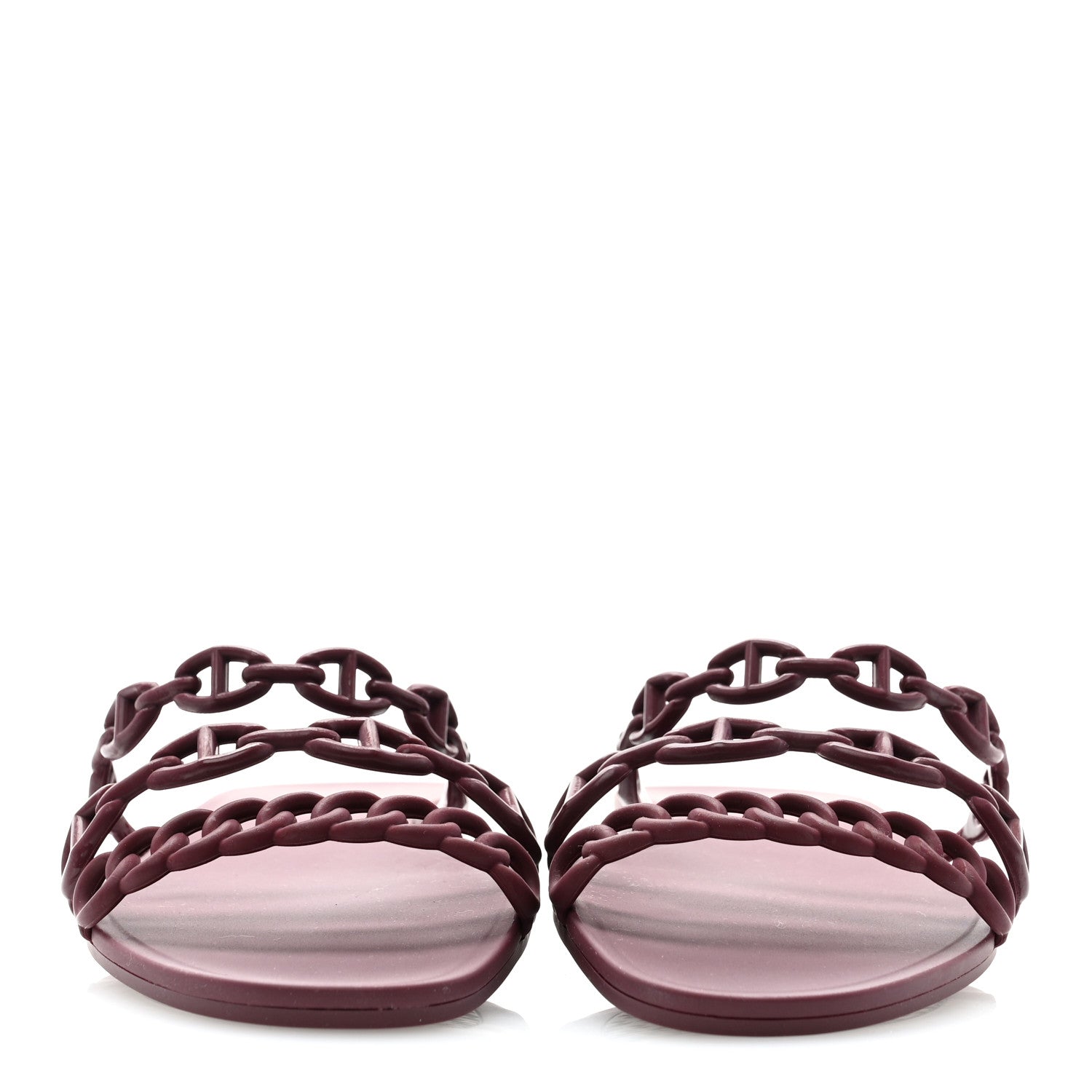 Hermes TPU Rivage Sandals 36 Bordeaux 2 of 9