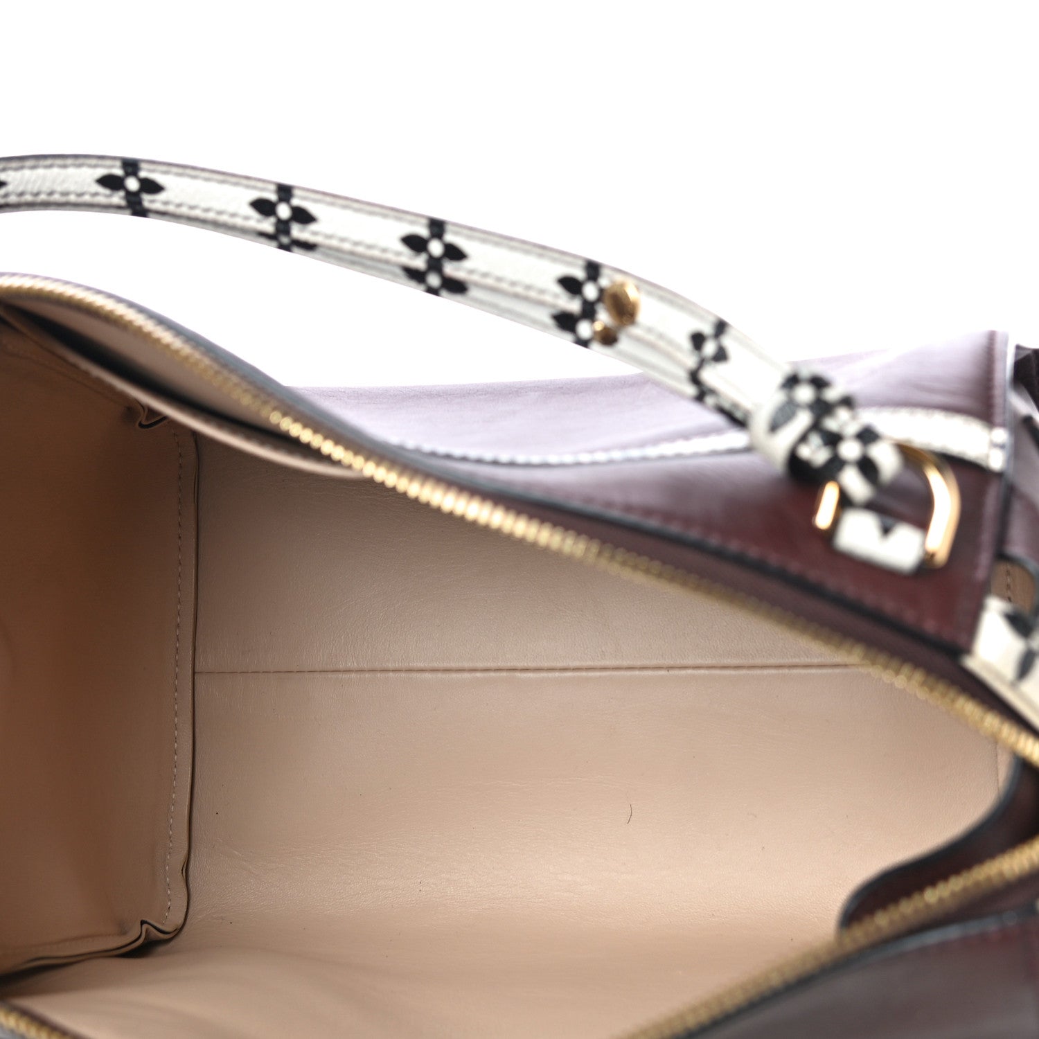 Louis Vuitton Calfskin Colored Monogram Speedy Amazon MM Chocolate White 5 of 14