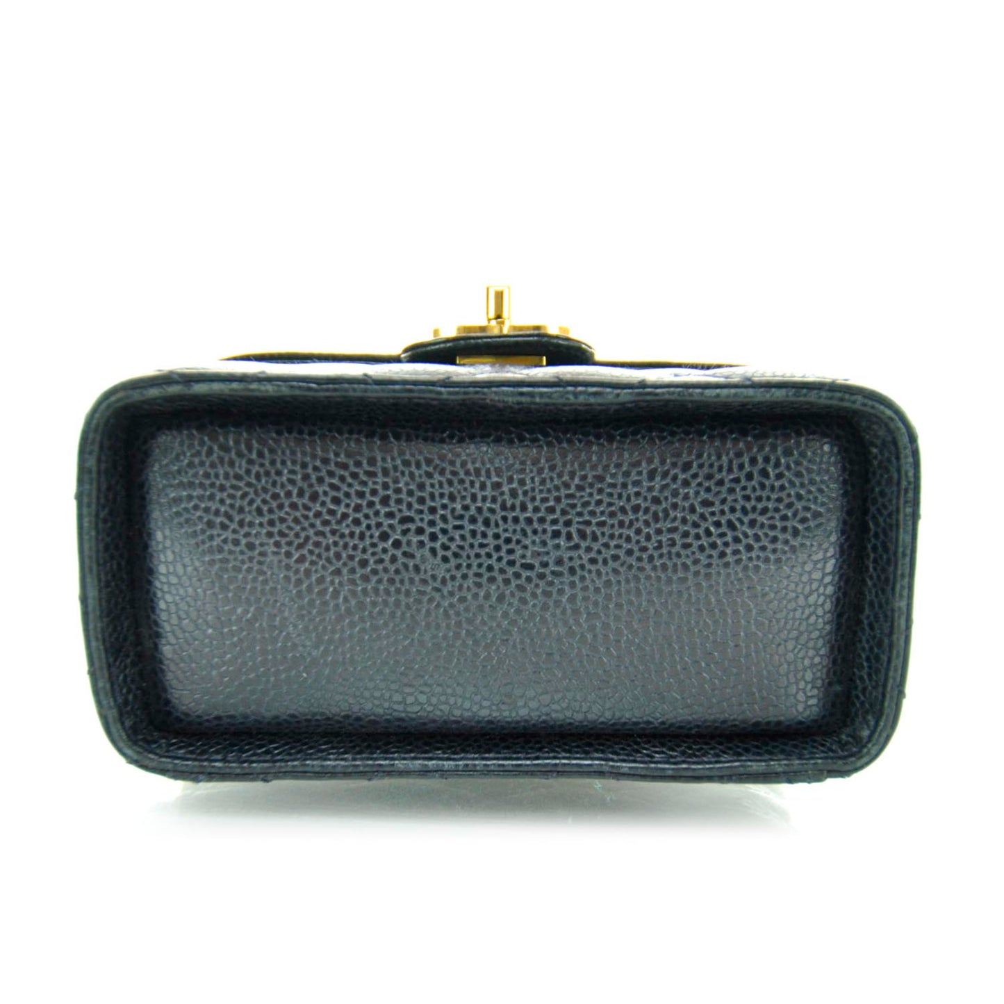 Caviar Quilted Mini Vanity Bag Navy