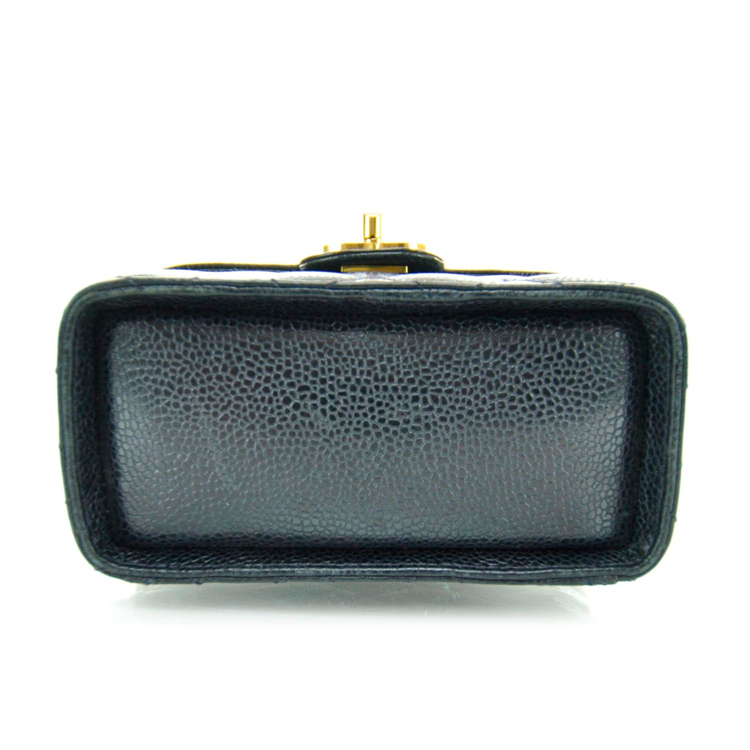 Chanel Caviar Quilted Mini Vanity Bag Navy 5 of 13