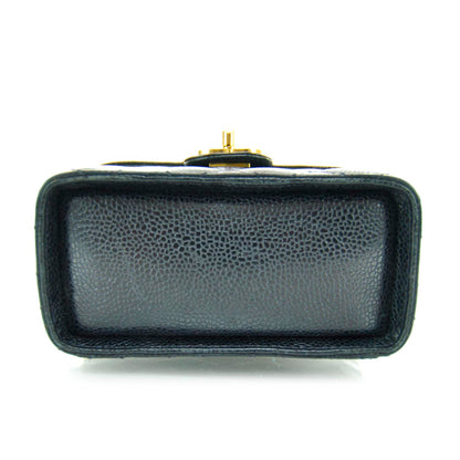 Chanel Caviar Quilted Mini Vanity Bag Navy 5 of 13
