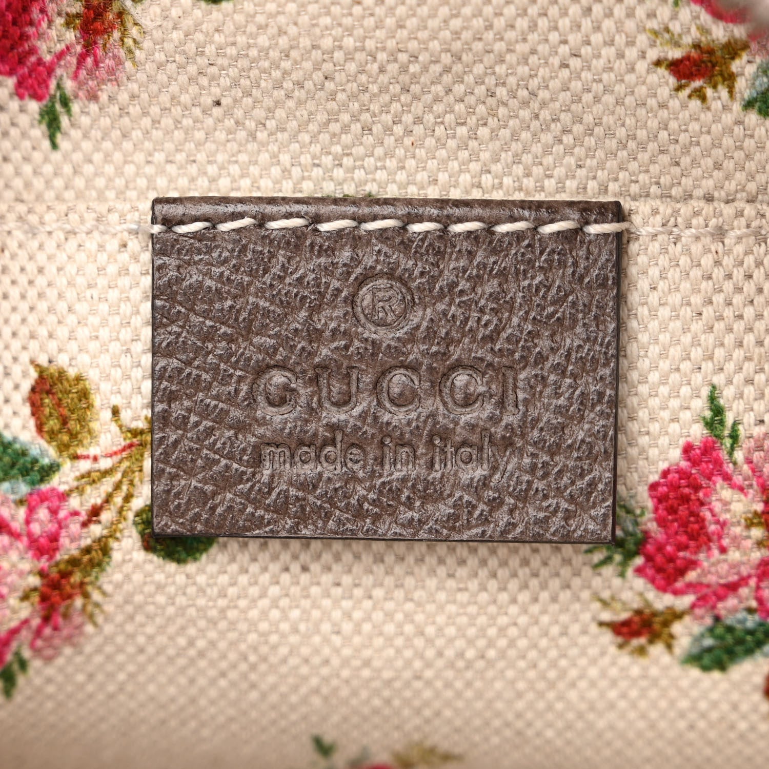 Gucci GG Supreme Monogram Web Neo Vintage Shoulder Bag Beige New Acero Crop 6 of 11