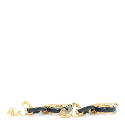 Chanel Heart CC Drop Clip On Earrings Gold 3 of 3