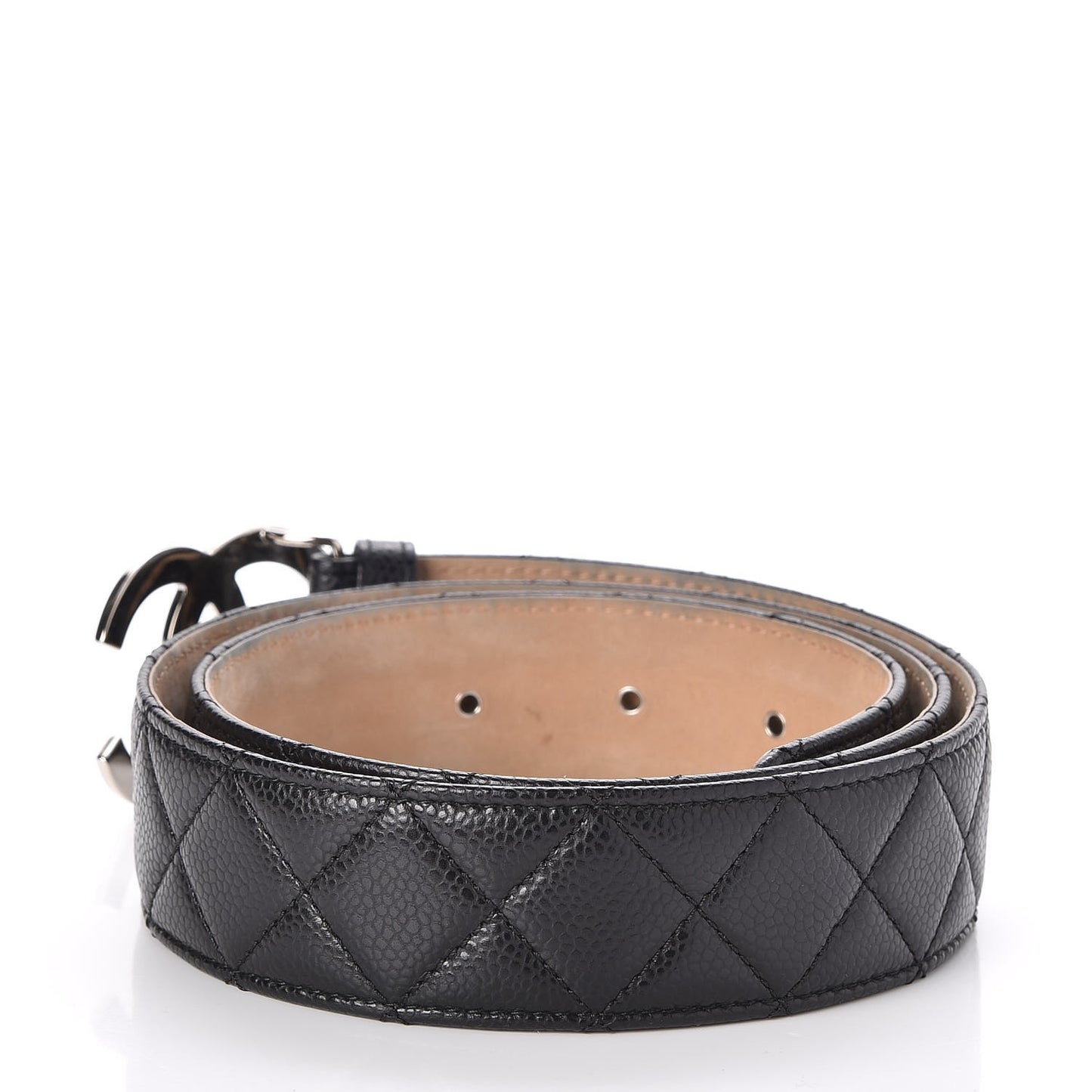 Caviar Quilted CC Belt 90 36 Black