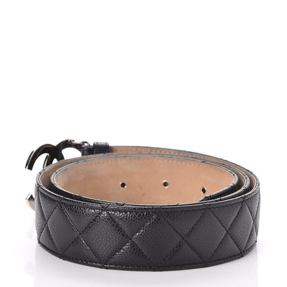 Chanel Caviar Quilted CC Belt 90 36 Black 3 of 9