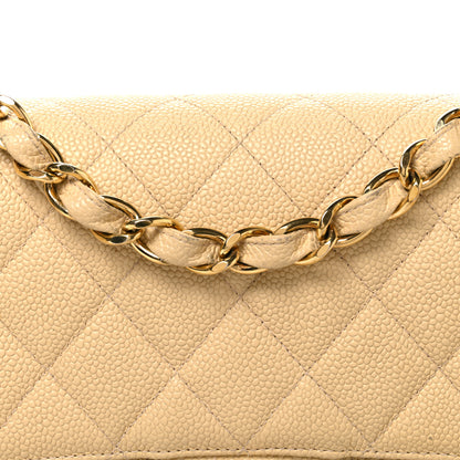 Chanel Caviar Quilted Jumbo Single Flap Beige 8 of 10
