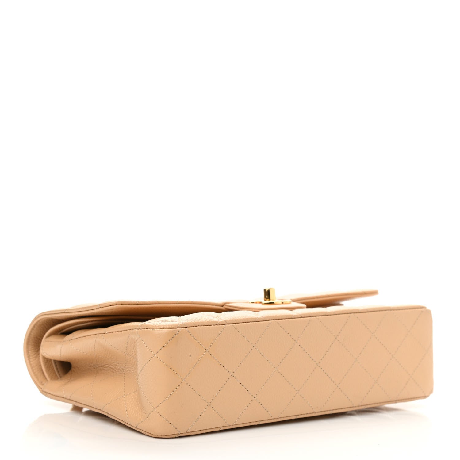 Chanel Caviar Quilted Medium Double Flap Beige 4 of 14