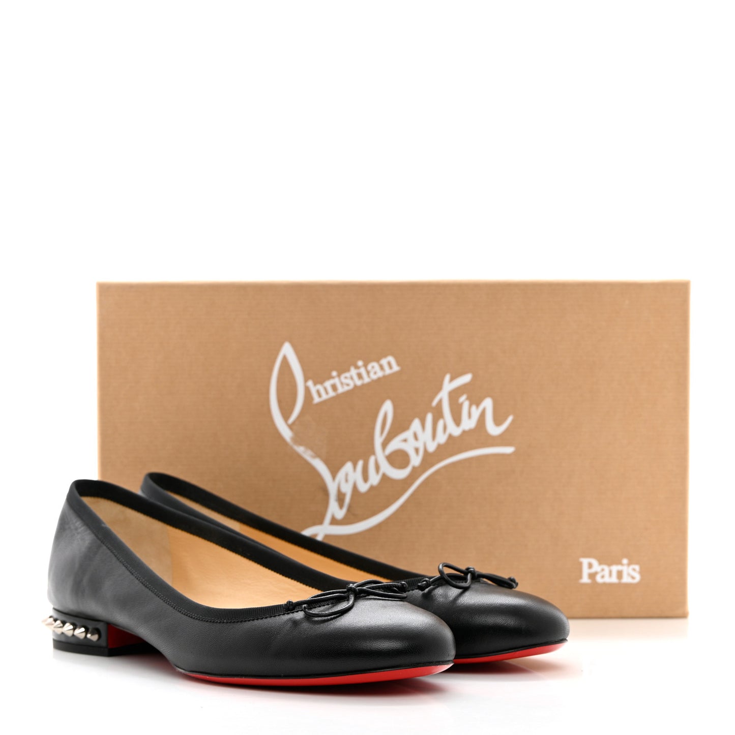 Shiny Nappa La Massine Flats 38 Black