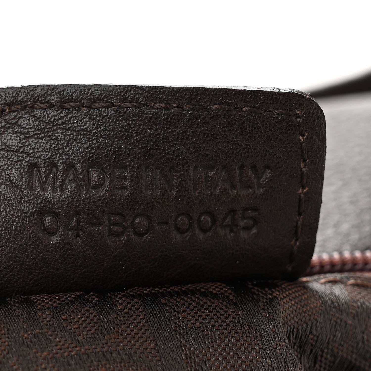 Christian Dior Deerskin Cannage Stitched Boston Dark Brown 7 of 11