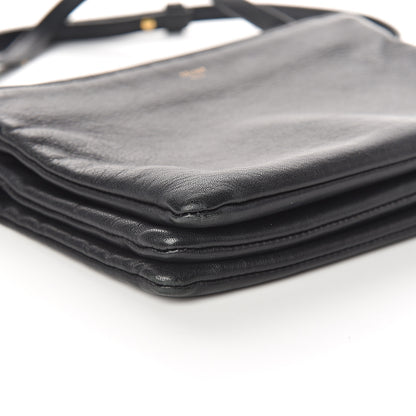 Celine Lambskin Small Trio Crossbody Bag Black 8 of 9