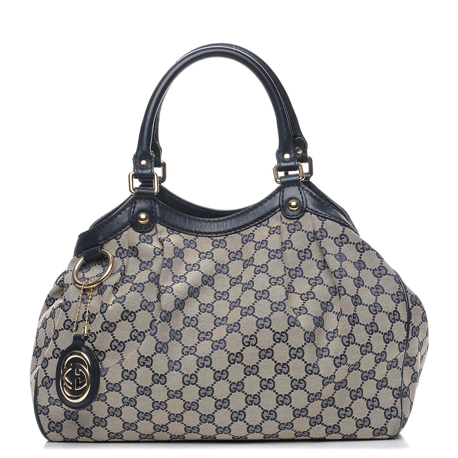 Gucci Monogram Medium Sukey Tote Navy 1 of 7