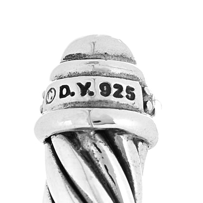 David Yurman Sterling Silver Diamond 5mm Cable Classics Bracelet 4 of 6