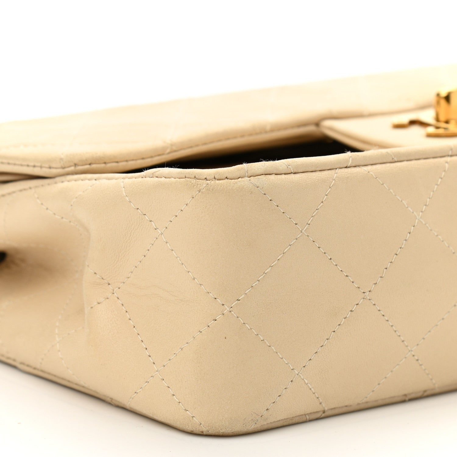 Chanel Lambskin Quilted Small Double Flap Beige 10 of 18