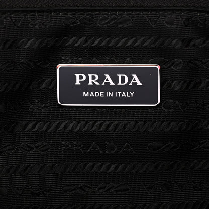 Prada Terry Cloth Tote Bag Petalo Black 6 of 10