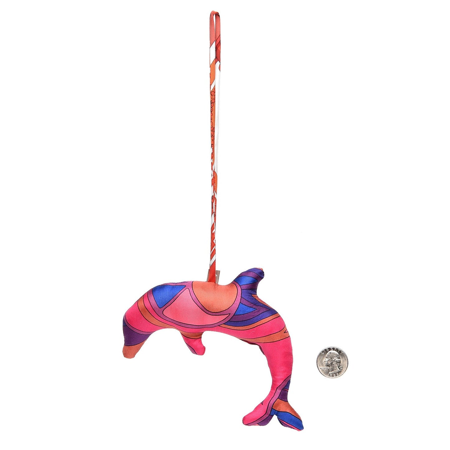 Silk Petit H Dolphin Ornament Charm