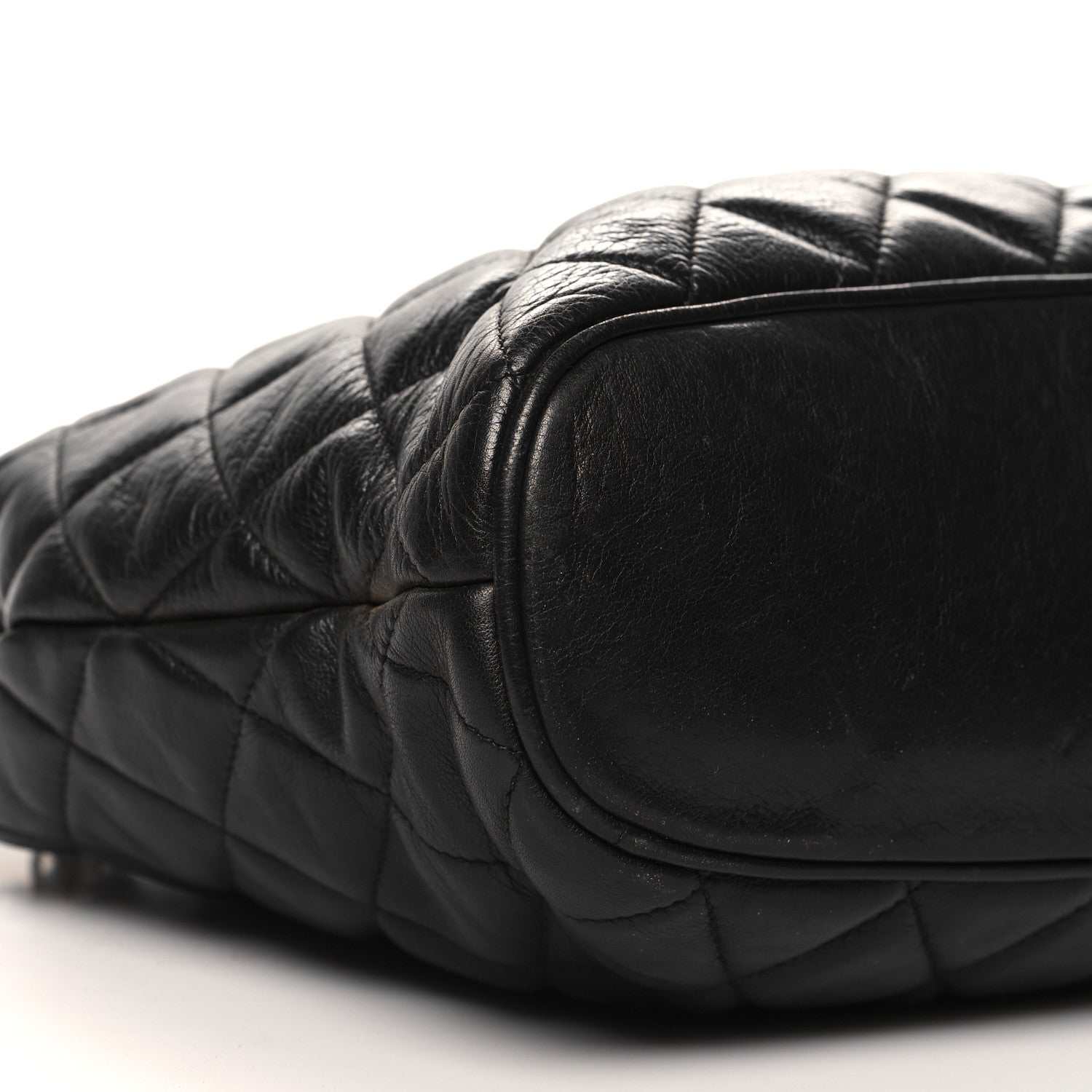 Chanel Lambskin Quilted Shoulder Bag Black 8 of 10