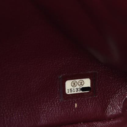 Chanel Lambskin Quilted Clutch With Chain Flap Black 7 of 9