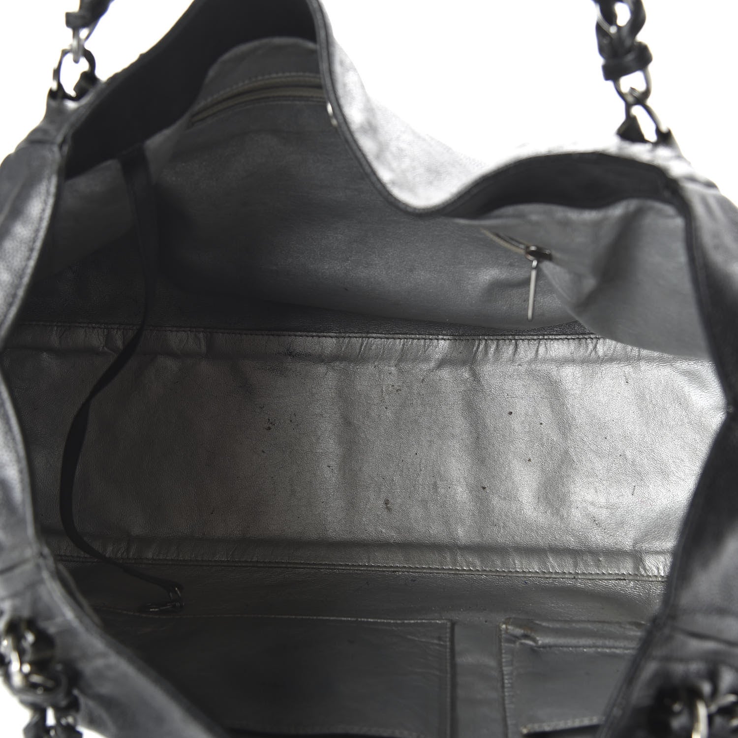 Chanel Glazed Caviar East West Modern Chain Tote Black 5 of 11