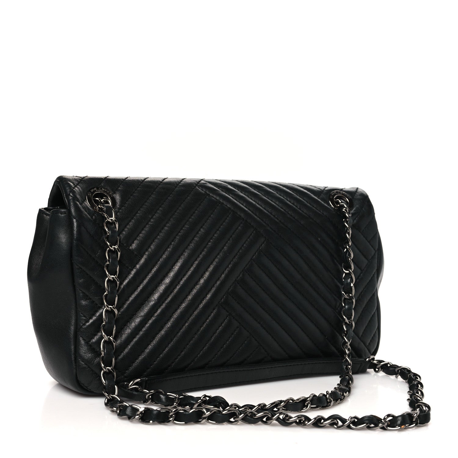 Chanel Lambskin Small CC Crossing Flap Black 3 of 12