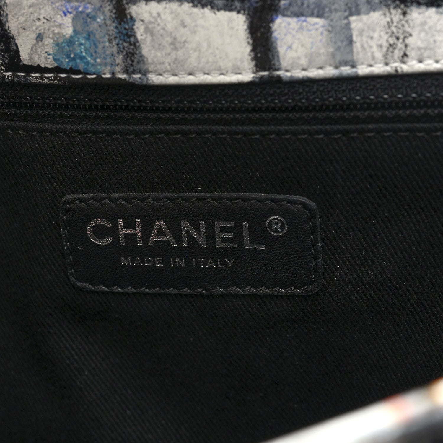 Chanel Calfskin Hand Painted Graffiti Flap Multicolor 6 of 10