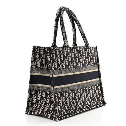 Christian Dior Oblique Medium Book Tote Blue Multicolor 4 of 13