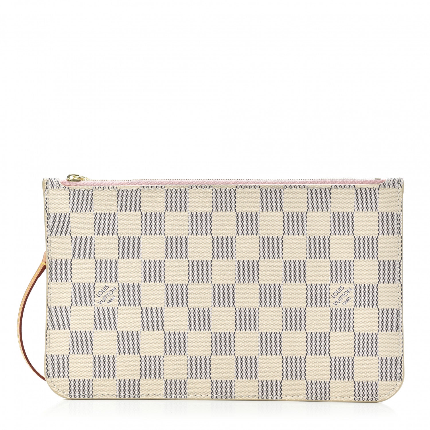 Louis Vuitton Damier Azur Neverfull MM GM Pochette Rose Ballerine 1 of 10
