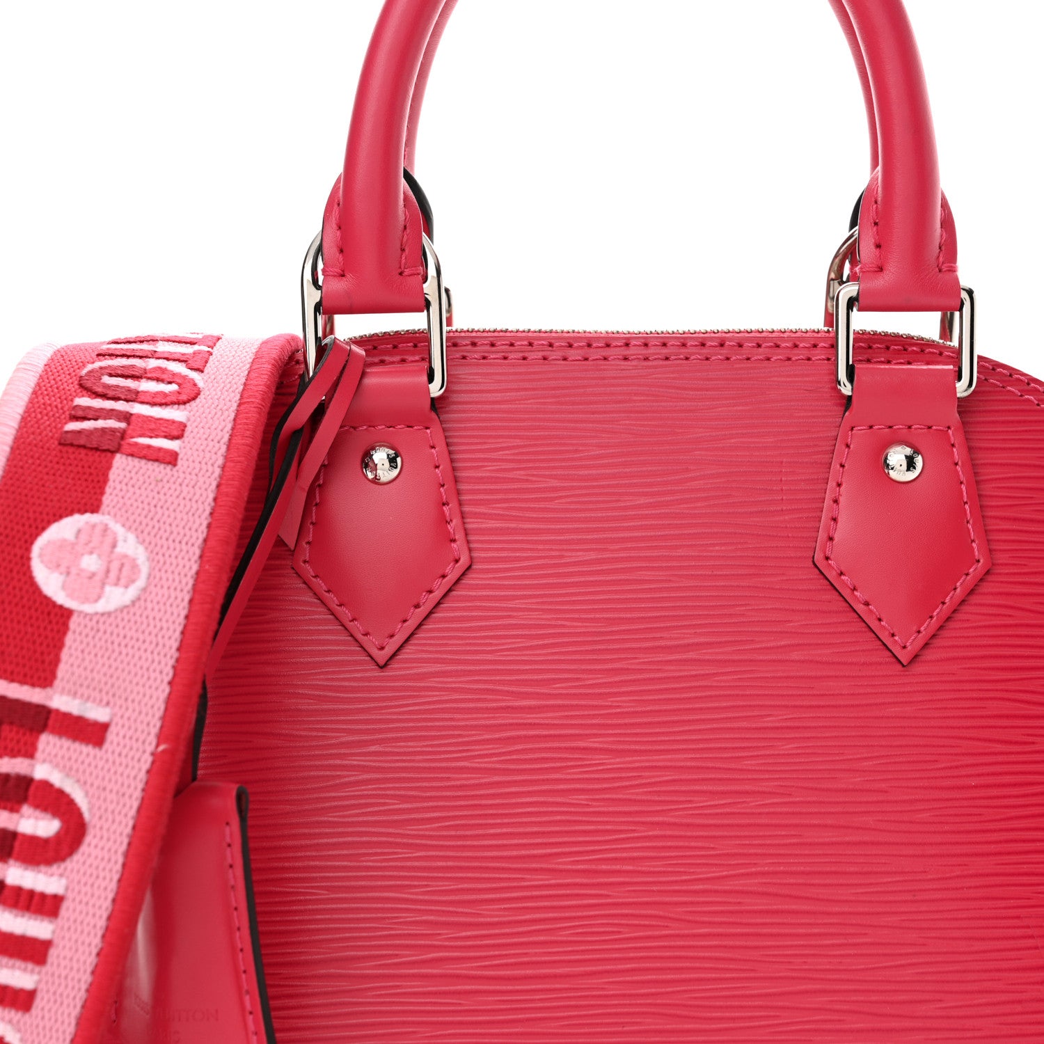 Louis Vuitton Epi Jacquard Alma BB Rose Pondicherry 8 of 10