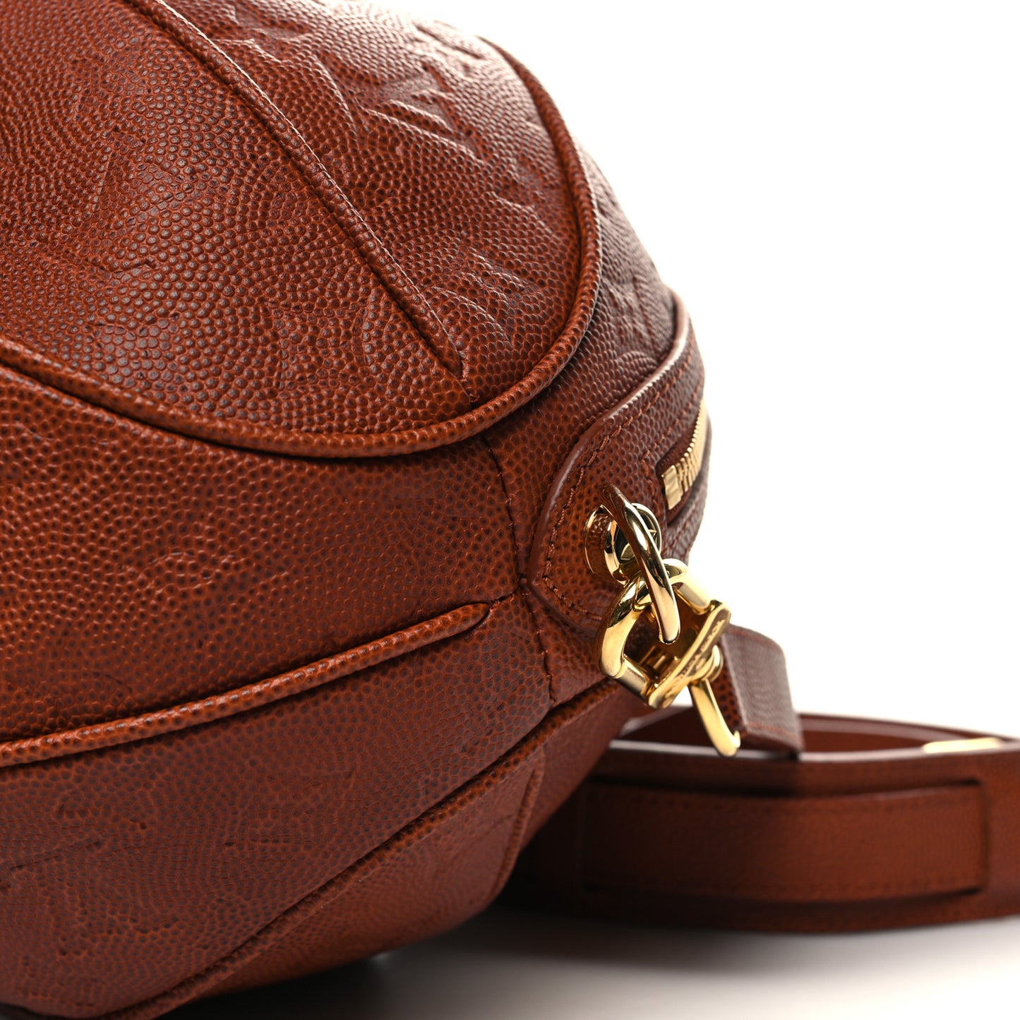 X NBA Monogram Ball in Basket Brick Orange
