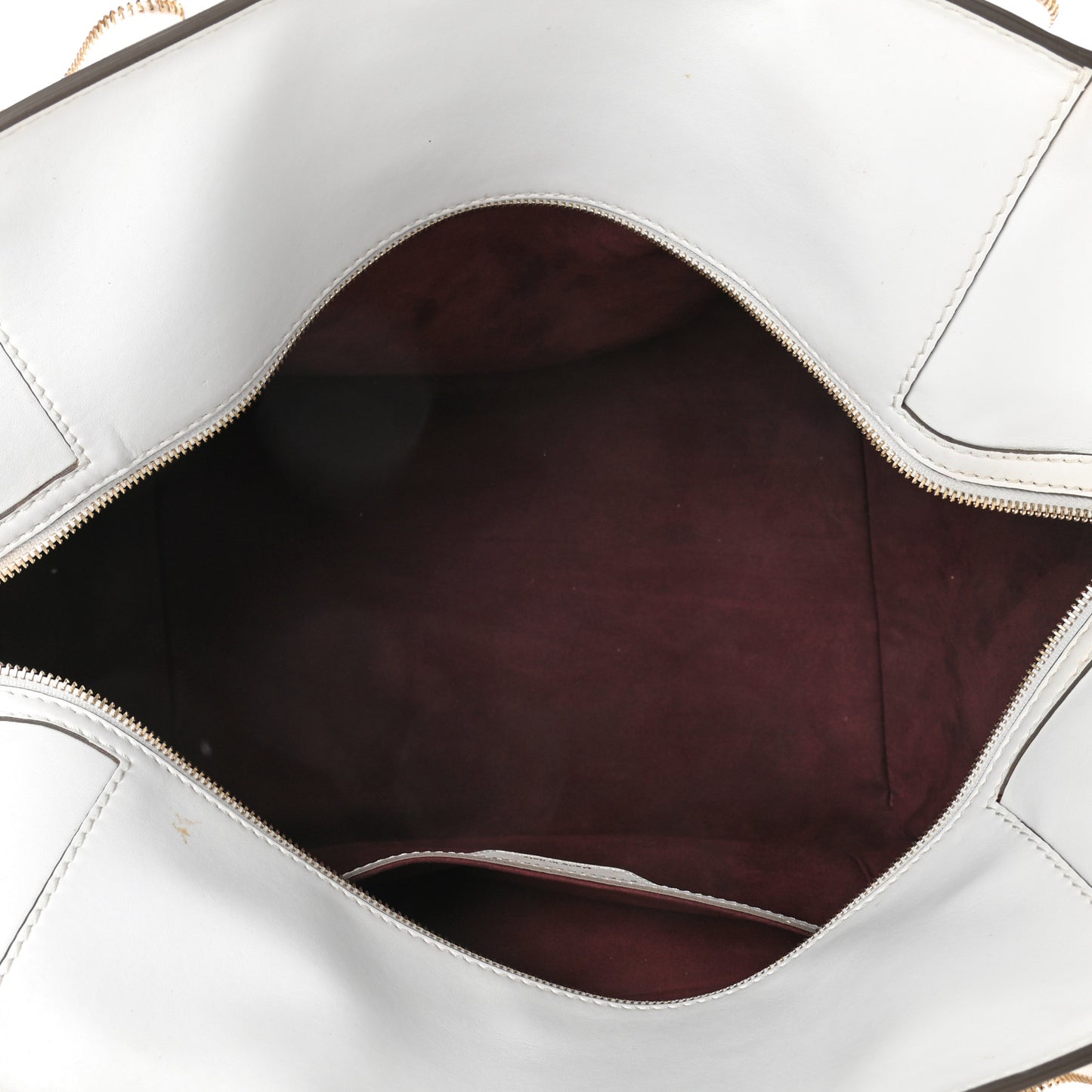 Eco Alter Nappa Cavendish Zipper Tote White