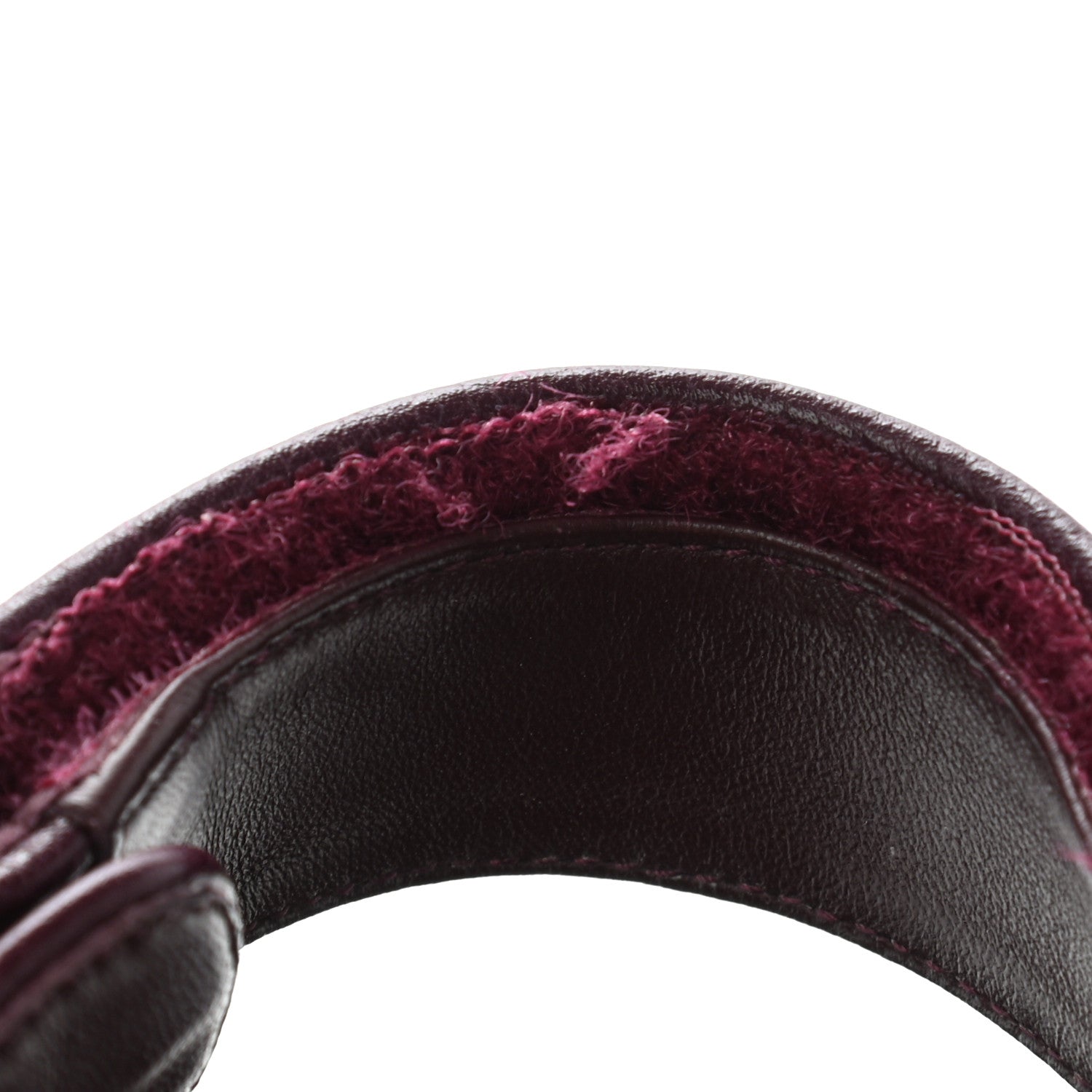 Chanel Grained Calfskin Velcro Dad Sandals 39 Maroon 11 of 13