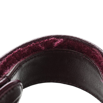 Chanel Grained Calfskin Velcro Dad Sandals 39 Maroon 11 of 13