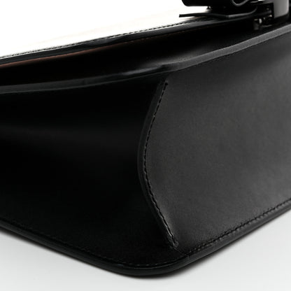 Salvatore Ferragamo Smooth Calfskin Vara Bow Chain Flap Crossbody Black 8 of 9