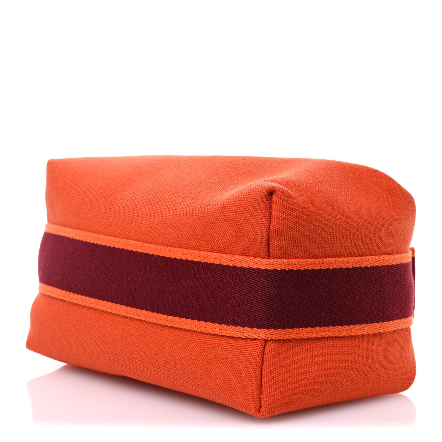Hermes Canvas Small Bride-A-Brac Pouch Orange Feu 9 of 10